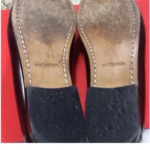 Women’s G.H. Bass Burgundy oxblood Weejun Loafers tassel and kilt 7 Wide - Picture 10 of 13